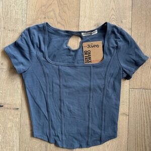 Abercrombie & Fitch | Women's Blue Corset Top, S